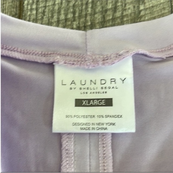 Laundry by Shelli Segal Size XL Lavender Purple Activewear Tank Top. - Picture 6 of 7